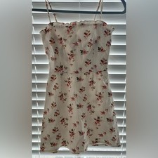 Reformation White and Pink Floral Mini Dress