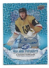 22-23 Upper Deck Ice Subzero Rookies Auto Kaedan Korczak Talla-KO