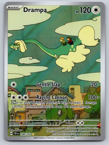 Drampa Holo Illustration Rare SV05: Temporal Forces 184/162 NM Pokemon Card TCG