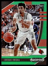 2020-21 Panini Prizm Draft Picks Collegiate Green Jordan Nwora Louisville