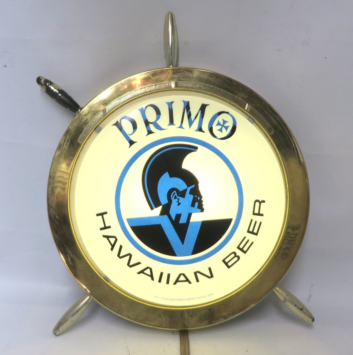 RARE PRIMO HAWAIIAN BEER SIGN 1966 Lighted/Lit Works! Vintage 18