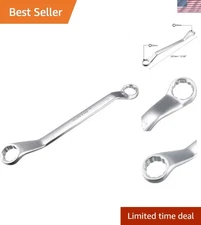 Chrome Vanadium 22mm x 24mm 12-Point Offset Box End Wrench - Durable & Polished