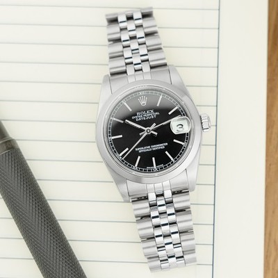 Rolex Datejust 31 78240, Stainless Steel, Black Dial, Jubilee Bracelet