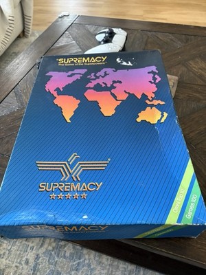 Supremacy The Game Of Super Powers Vintage 1989 Complete Play Copy - Free Ship