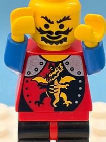LEGO Castle Dragon Knights Minifig cas18a - Knight 2 - Scratches/No Cracks