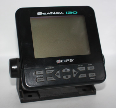 SeaNav 120 Marine GPS Chart Plotter Boat Sea Electronics - Unit Only Untested