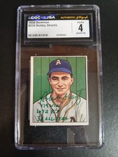 1950 BOWMAN BOBBY SHANTZ RC (Robert) 4 CGC JSA GREEN AUTO 10 🔥 3 INSCRIPTIONS 