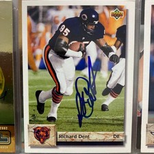 NFL Richard Dent Autograph Card