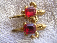 Vintage Cufflinks Fleur Di Lis Sign