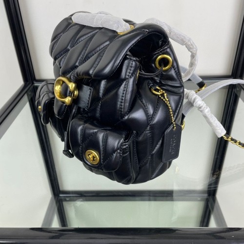 COACH Tabby Quilted Backpack Black CU076 outlet NEW F/S JPN - Picture 2 of 8