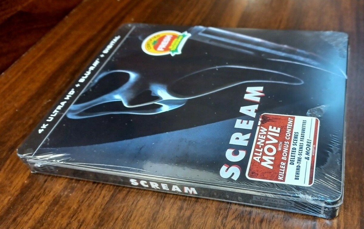 SCREAM [2022] [STEELBOOK] (4K + Blu-ray-No Digital)-Unused-Free