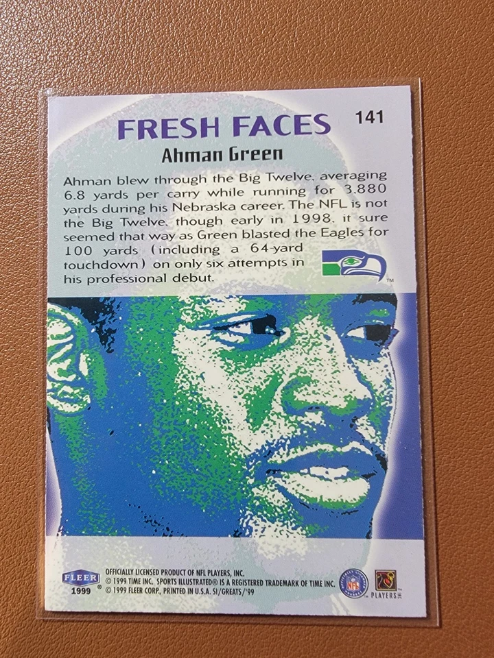 1999 Fleer Sports Illustrated - Fresh Faces Ahman Green #141 - Image 2 of 2