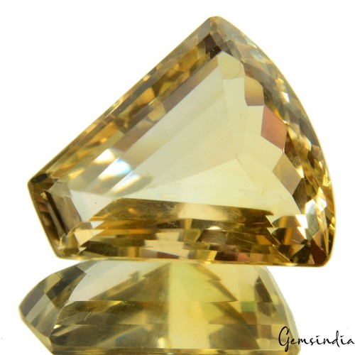 Piedra preciosa facetada de corte elegante citrino amarillo natural sin tratar de 16,10 quilates para joyería - Imagen 2 de 7