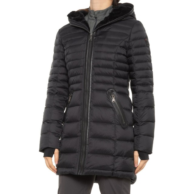 QUEENS Coat Parka Jacket faux fur hood 