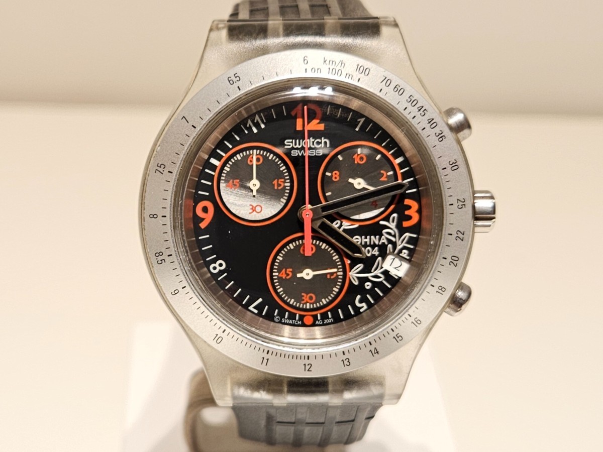 VINTAGE MEN'S OLYMPIC GAMES ATHENS 2004 CHRONOGRAPH QUARTZ WATCH