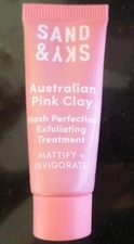 Sand & Sky Australian Pink Clay Flash Perfecting Exfoliating Treatment Travel 10
