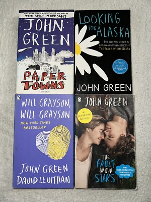 John Green Books X 4 Novels Romance Drama Love Friendship Film Bundle (SH5)
