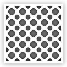Polka Dots 2 Circles Seamless Stencil - Choose a Size - Laser-Cut Reusable