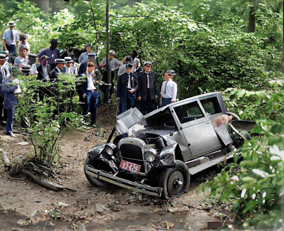 1925 Auto wreck 14 x 11'' Photo Print