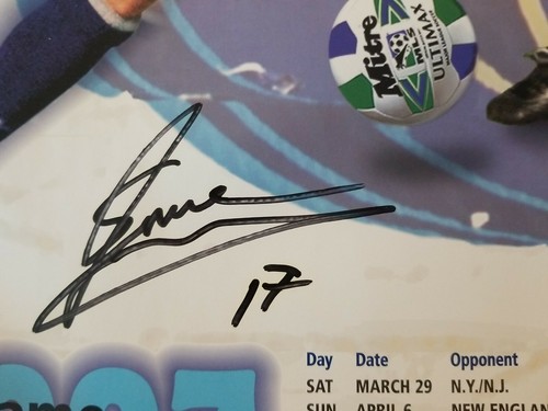 Carlos Valderrama Tampa Bay Mutiny autographs MLS poster Rowdies Buccaneers NASL - Picture 12 of 12