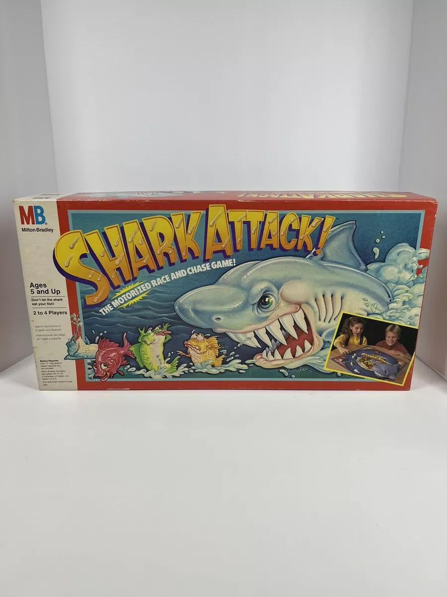 Shark Attack Board Game Milton Bradley 1988 read 