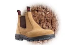 UBBA Redback Soft Toe Elastic Sided Boots Banana Suede B/Cat AUSTRALIAN MADE NEW