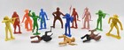 Larger Scale Wild West Cowboys & Indians 5" Plastic Toy Figure Lot M