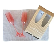 Sunnylife Desert Palms Poolside Champagne Flutes 2-Pack