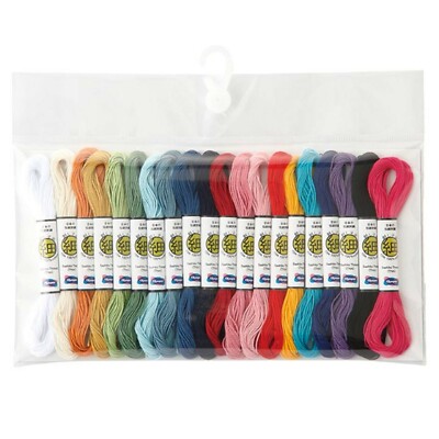 Japan Embroidery  SASHIKO THREAD OLYMPUS 10m 20COLORS thin type