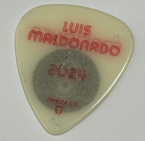 FOREIGNER LUIS MALDONADO GUITAR PICK 2024 Tour Custom Concert STAGE Plektrum - Bild 2 von 2
