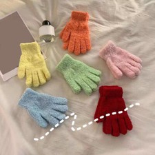 Five Finger Split Fingers Gloves Warm Knitted Gloves Autumn and Winter US/