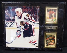 JEREMY ROENICK 8x10 Photo & Rookie Cards Framed Display 15x12