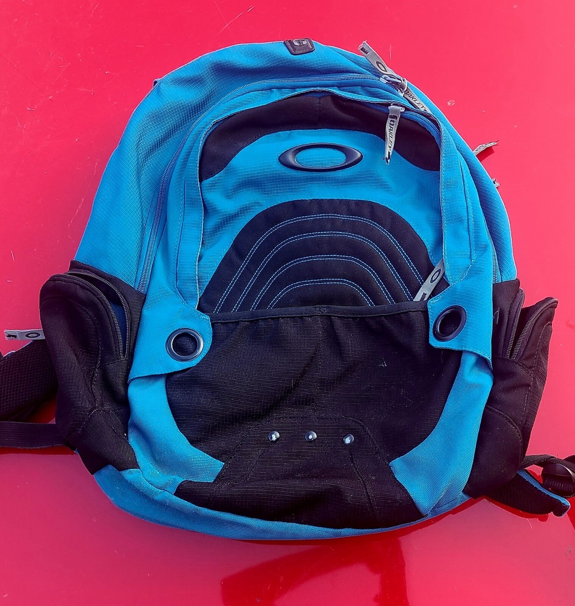 OAKLEY Flak Pack Shadow Backpack School Travel Pocket Bottle Holder