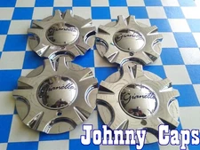 GIANELLE Wheels CHROME Center Cap # A203  Custom Wheel Center Caps (Set of 4)  
