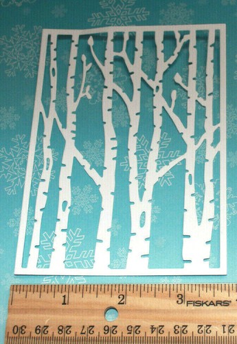 5 ÁRBOLES DE ABEDUL papel cartucho troquelado adornos álbum de recortes / fabricación de tarjetas - Imagen 5 de 19