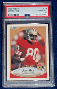 1990 Jerry Rice #13 Fleer PSA 10 San Francisco 49ers
