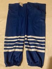 Edge Style Sublimated Ice Hockey Game Socks Size Adult 30-32 Royal With White