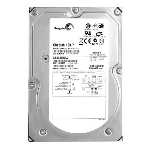 SEAGATE 73GB 10K 1/MIN ST373207LC ULTRA320 80-PIN SCSI FESTPLATTE - Bild 1 von 2