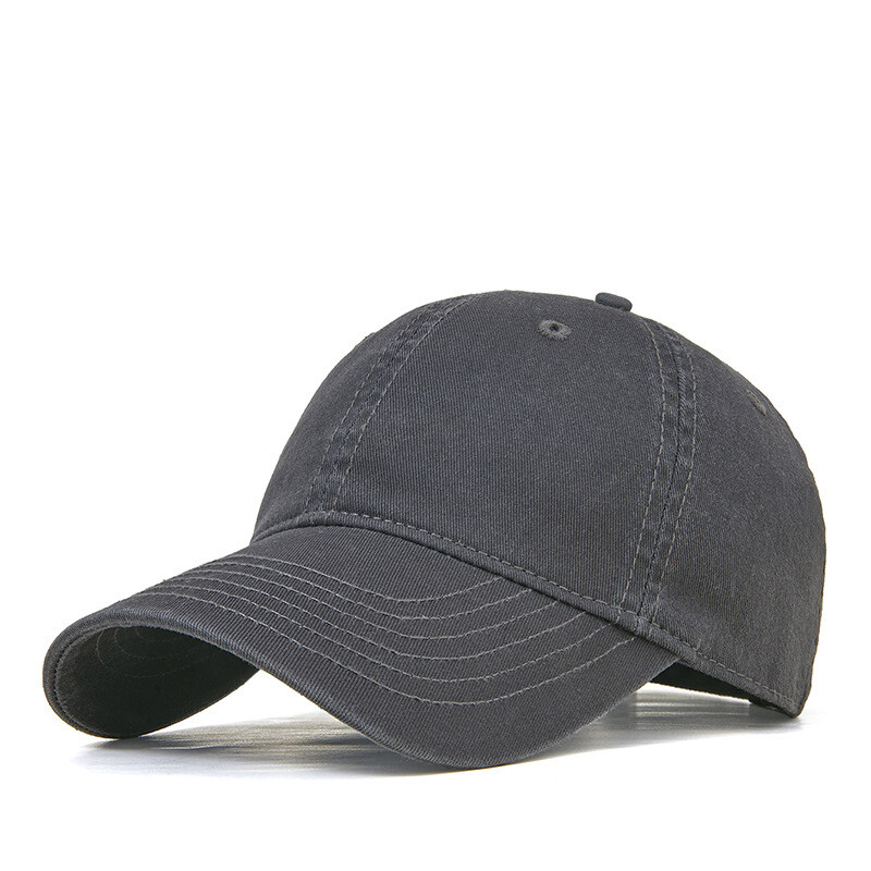 Unisex Dark Grey Classic Adjustable Plain Hat Hand Wash Imported Baseball Cap Solid Gray Adjustable Cap. Blank Minimalist Baseball Hat  main image 2