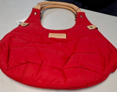 Purse RED Kate Spade Charlie Puffer Snow Mass Shoulder Bag Red New w/Tags