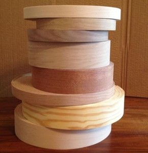 Pre Glued Real Iron On Wood Veneer Edge Banding 22mm 30mm 40mm