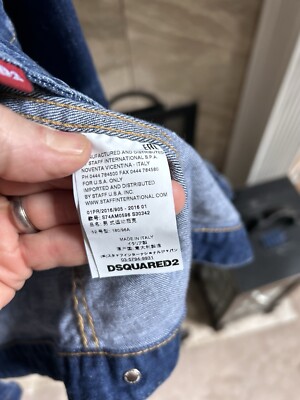 NEW $840 DSQUARED2 men's paint splatter distressed denim