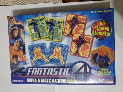 Fantastic Four 4 Make A Match Memory Game by Marvel 