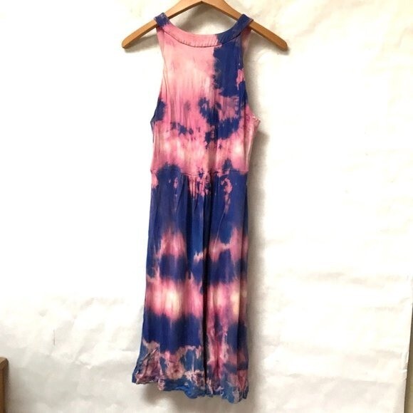 Calvin Klein XS Toga Dress Purple Magenta Pink Yacht Cotton Soft Vacation Beach thumbnail 7