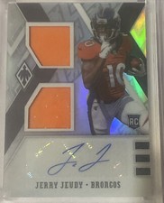 2020 Phoenix Jerry Jeudy Rookie Dual Jersey Auto RPA Silver /75 Broncos