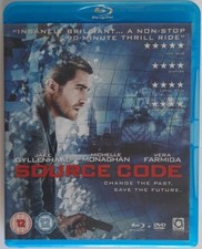 SOURCE CODE - JAKE GYLLENHAAL - 2 DISC BLU RAY & DVD - REG B.