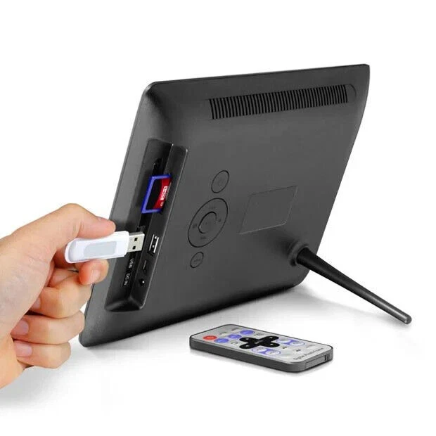 Aluratek ADMPF108F 8" LCD Digital Photo Picture Slideshow Frame Stand SD USB 4GB - Image 2 of 4