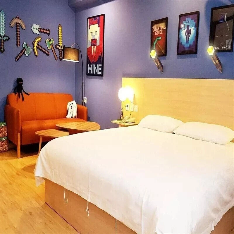 Minecraft Torch Rechargeable Portable Night Light-2 Pack - Image 3 of 4