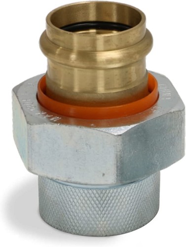 Dielectric Union Pipe Fittings 1 in. FIP x Press Lead Free Galvanized Brass