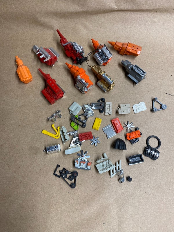  HEMI HOT ROD LOOK ENGINE MOTOR PARTS Vintage 1/25 Model Kit Parts HUGE LOT #2